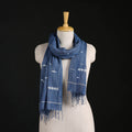 Phulia Jamdani Pure Handloom Cotton Stole with Tassels 37
