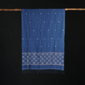 Phulia Jamdani Pure Handloom Cotton Stole with Tassels 41