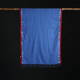 Phulia Jamdani Pure Handloom Cotton Stole with Tassels 40