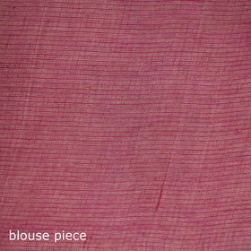 Pink - Nazaakat Kota Doria Cotton Plain Saree with Blouse & Jewellery Set 72