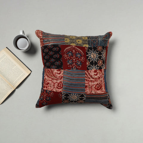 Multicolor - Handcrafted Cotton Patchwork Cushion Cover 30