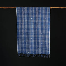 Phulia Jamdani Pure Handloom Cotton Stole with Tassels 32