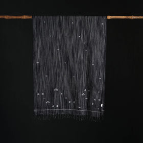 Phulia Jamdani Pure Handloom Cotton Stole with Tassels 31