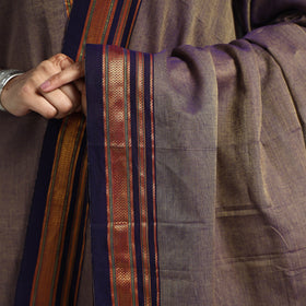 Brown - Dharwad Cotton Kurta with Palazzo & Dupatta Set