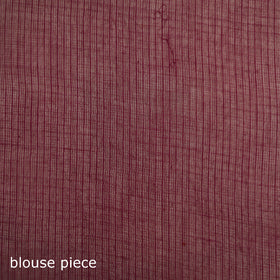 Purple - Nazaakat Kota Doria Cotton Plain Saree with Blouse & Jewellery Set 73