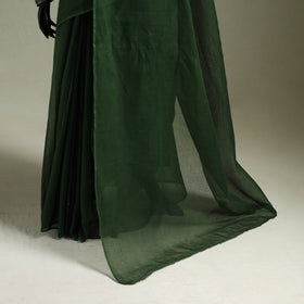 Green - Nazaakat Kota Doria Cotton Plain Saree with Blouse & Jewellery Set 74