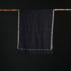 Phulia Jamdani Pure Handloom Cotton Stole with Tassels 23