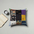  Multicolor Handcrafted Cotton Patchwork Cushion Cover