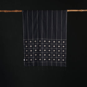 Phulia Jamdani Pure Handloom Cotton Stole with Tassels 10