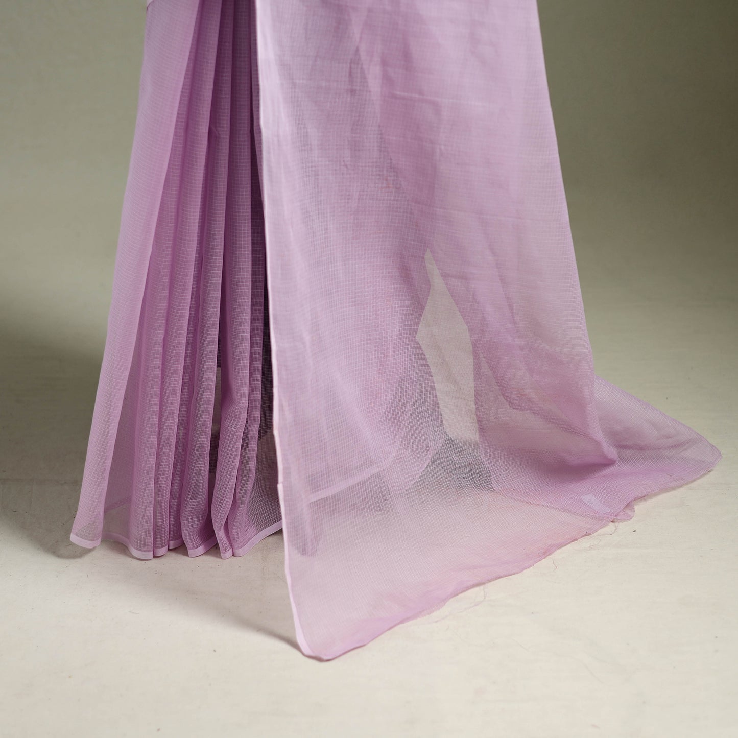 Purple - Nazaakat Kota Doria Cotton Plain Saree with Blouse & Jewellery Set 76