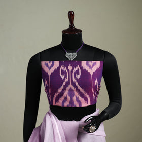 Purple - Nazaakat Kota Doria Cotton Plain Saree with Blouse & Jewellery Set 76