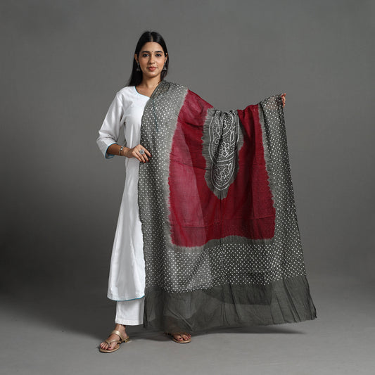 Kutch Tie-Dye Cotton Bandhani Dupatta 14