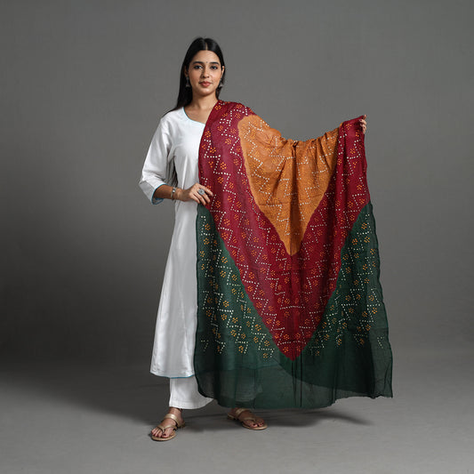 Kutch Tie-Dye Cotton Bandhani Dupatta 19