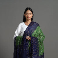 Green - Kutch Tie-Dye Cotton Bandhani Dupatta 23