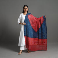 Blue - Kutch Tie-Dye Cotton Bandhani Dupatta 26