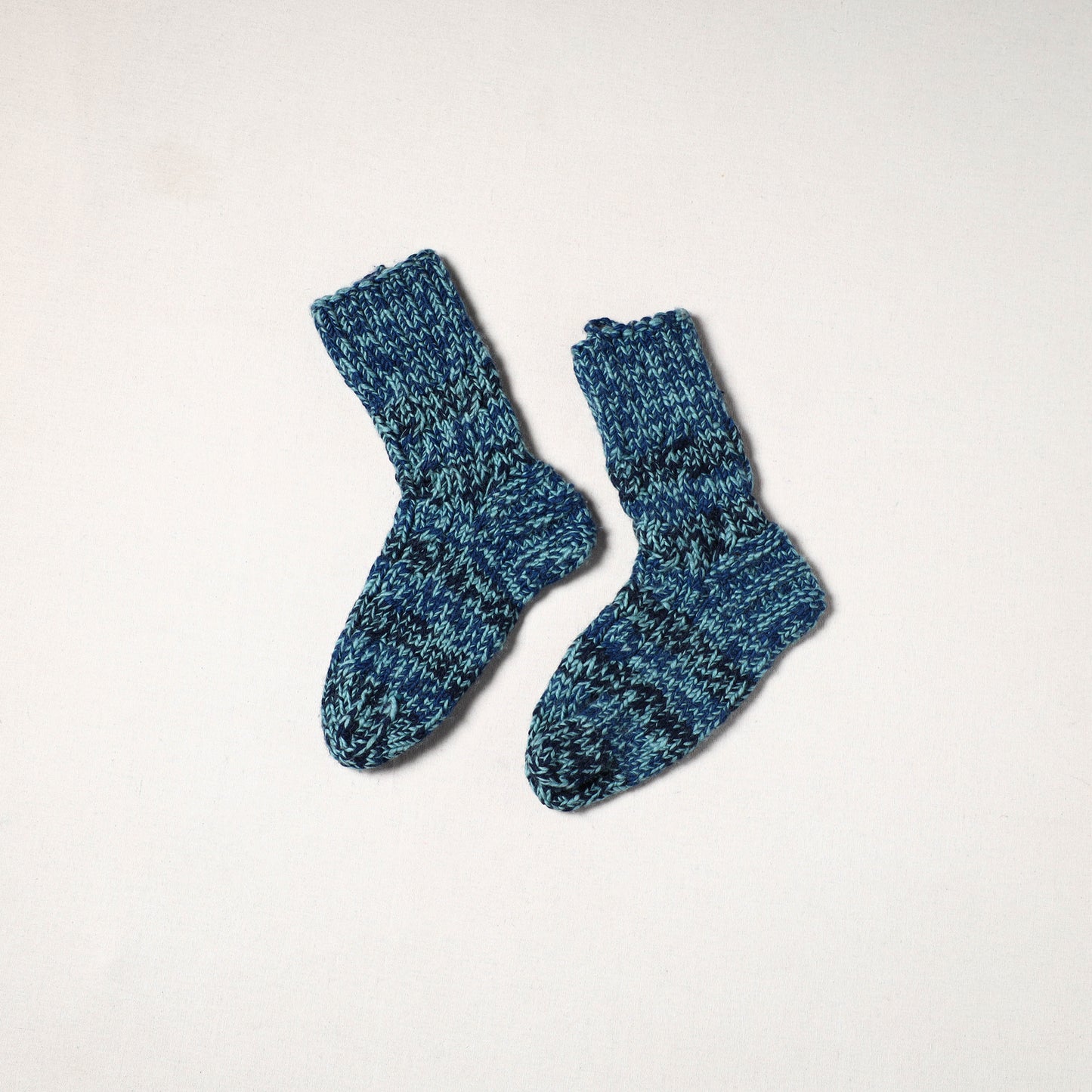 Blue - kullu karishma hand knitted angora x merino wool