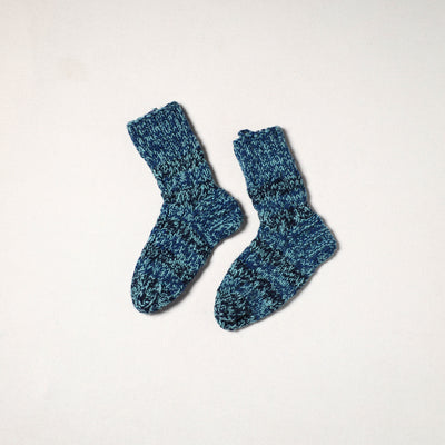 Blue - kullu karishma hand knitted angora x merino wool