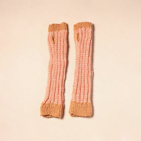 Beige Kumaun Hand Knitted Woollen Hand Warmer
