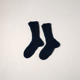 Blue - kullu karishma hand knitted angora x merino wool