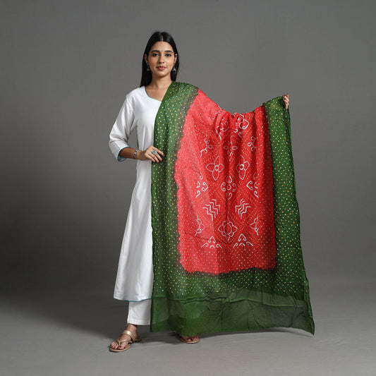 Kutch Tie-Dye Cotton Bandhani Dupatta 32