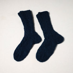 Blue - kullu karishma hand knitted angora x merino wool