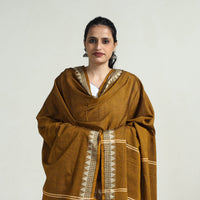 Brown - Pure Cotton Sambalpuri Ikat Dupatta 01