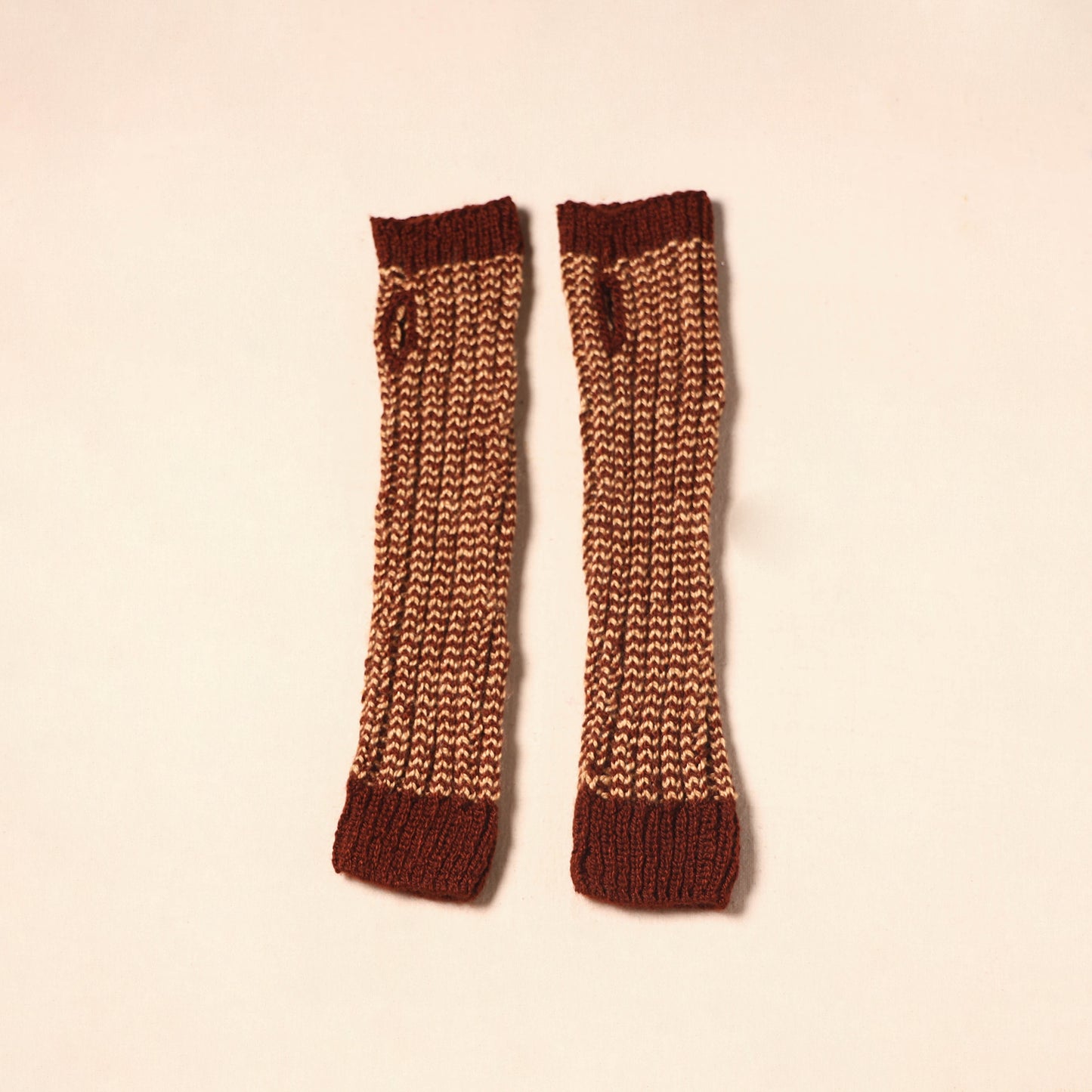 Brown Kumaun Hand Knitted Woollen Hand Warmer