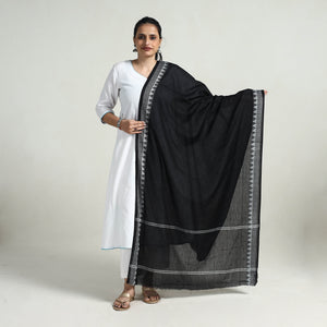 Black - Pure Cotton Sambalpuri Ikat Dupatta 05