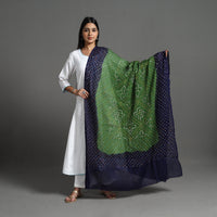 Green - Kutch Tie-Dye Cotton Bandhani Dupatta 38