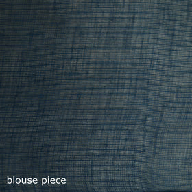 Blue - Nazaakat Kota Doria Cotton Plain Saree with Blouse & Jewellery Set 85