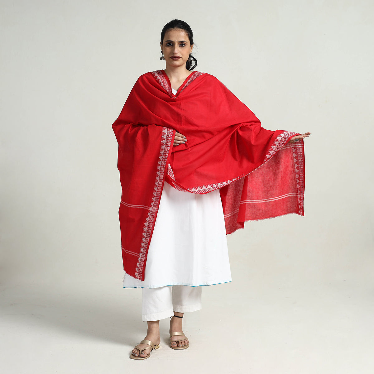 Pure Cotton Sambalpuri Ikat Dupatta 