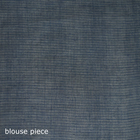 Blue - Nazaakat Kota Doria Cotton Plain Saree with Blouse & Jewellery Set 87