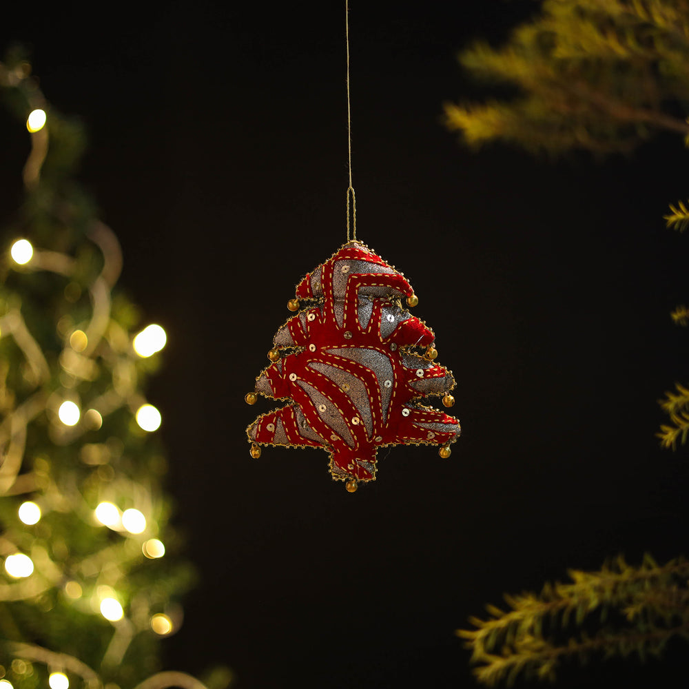 Tree Felt Ornament - Handmade Christmas Decor 46