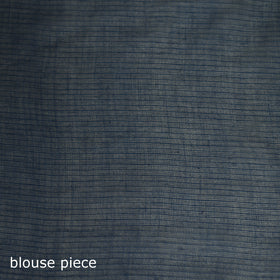 Blue - Nazaakat Kota Doria Cotton Plain Saree with Blouse & Jewellery Set 88