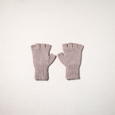Beige - kullu karishma hand knitted merino wool gloves