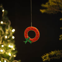 Wreath Felt Ornament - Handmade Christmas Decor 55