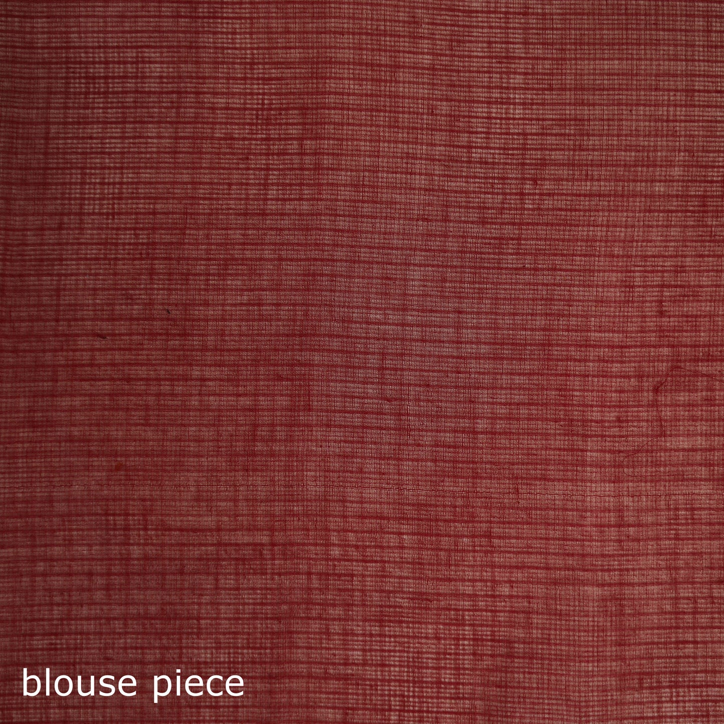 Red - Nazaakat Kota Doria Cotton Plain Saree with Blouse & Jewellery Set 93