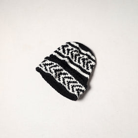 Black - kullu karishma hand knitted merino wool cap 58