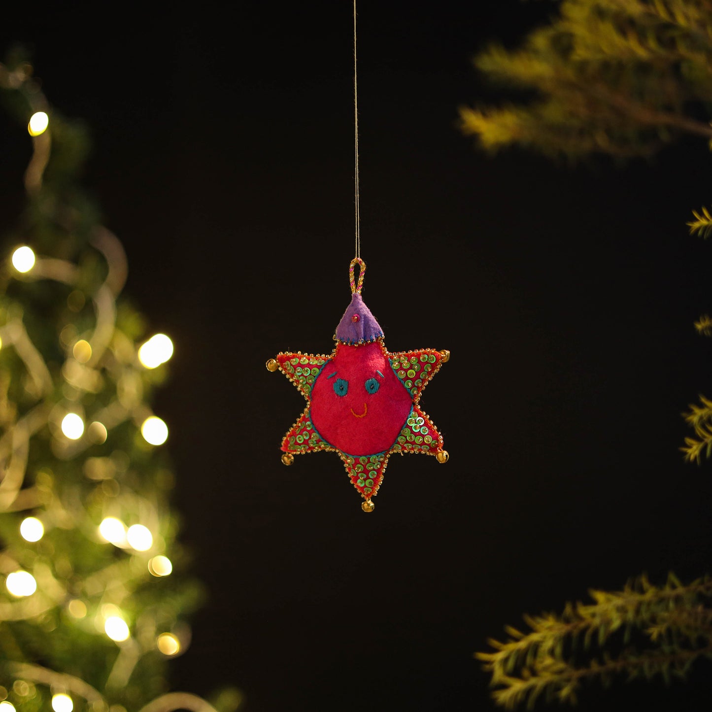 Star Felt Ornament -  Handmade Christmas Decor 63