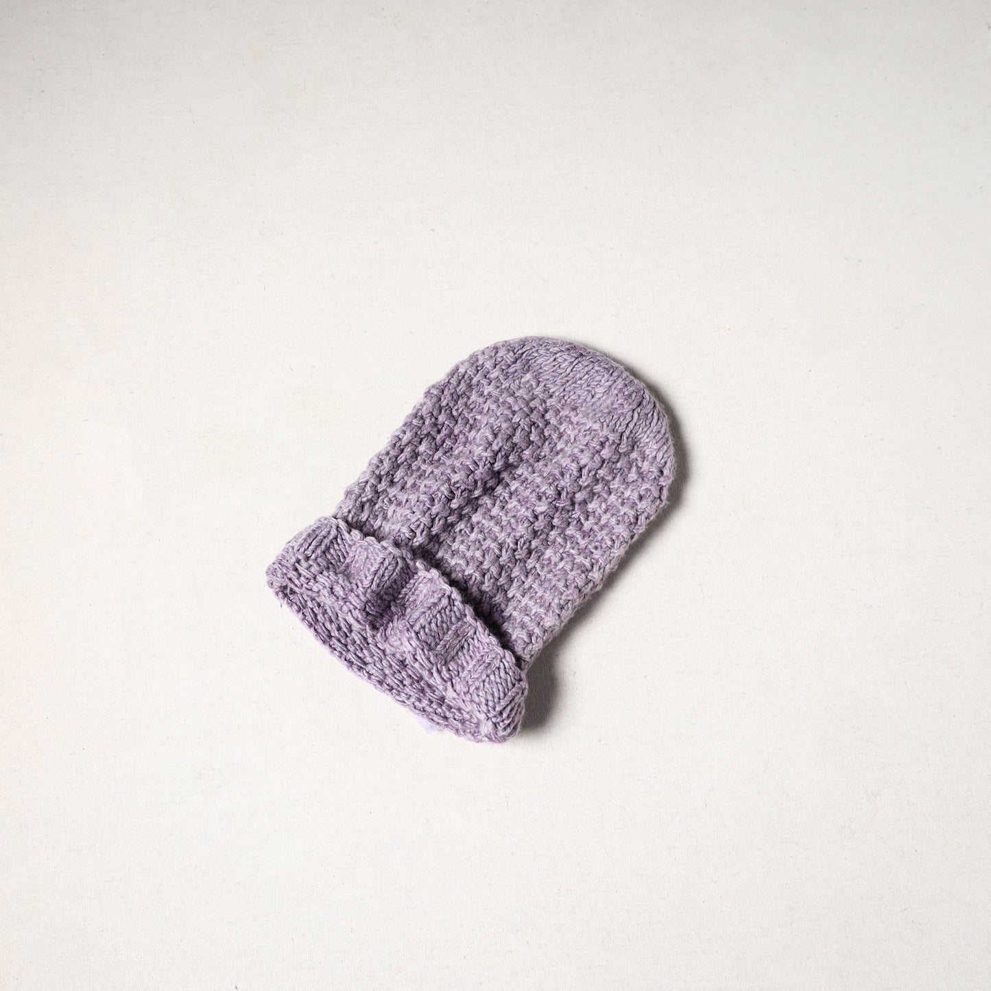 Purple - kullu karishma hand knitted merino wool cap 60