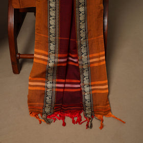 Maroon - 3pc cotton unstitched dharwad dress material