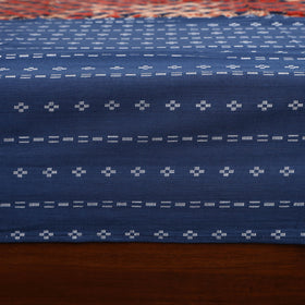 Blue - jacquard with modal silk patch cotton bedsheet set