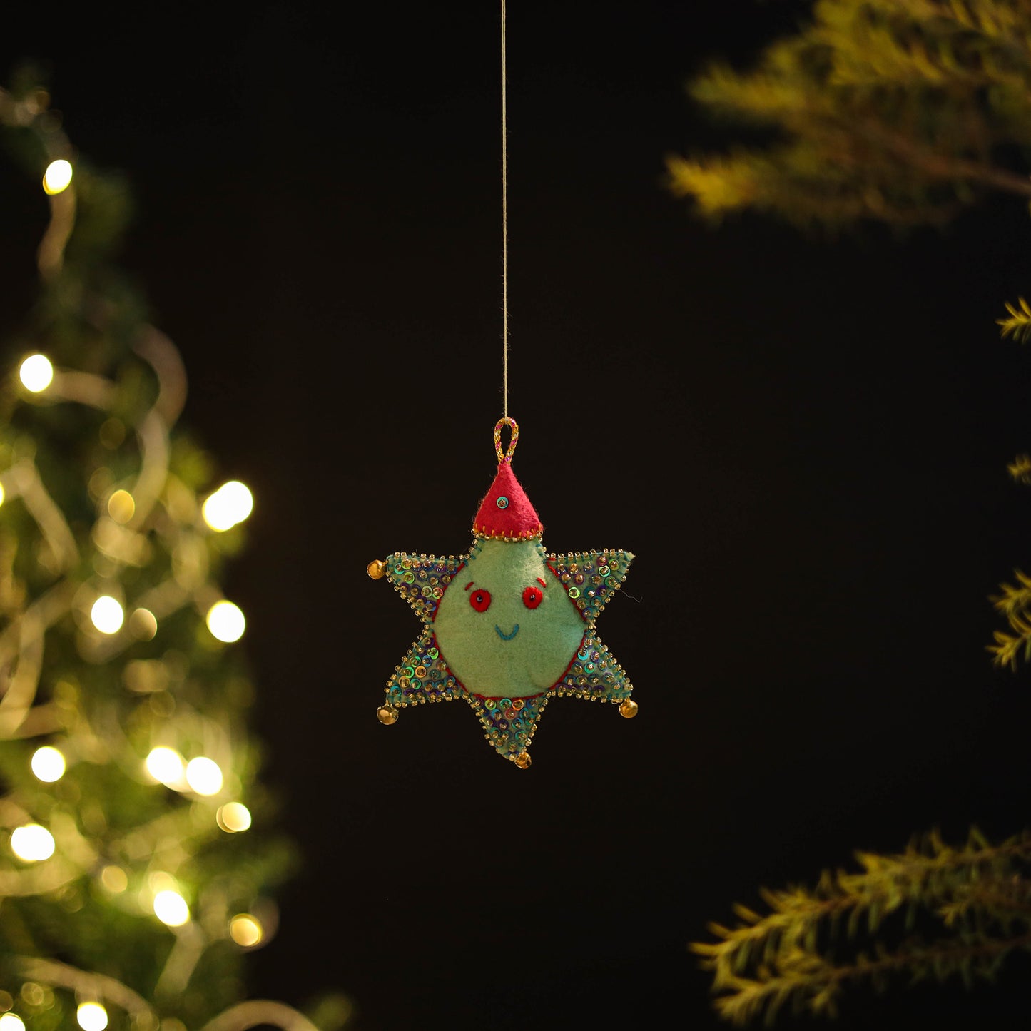 Star Felt Ornament -  Handmade Christmas Decor 70