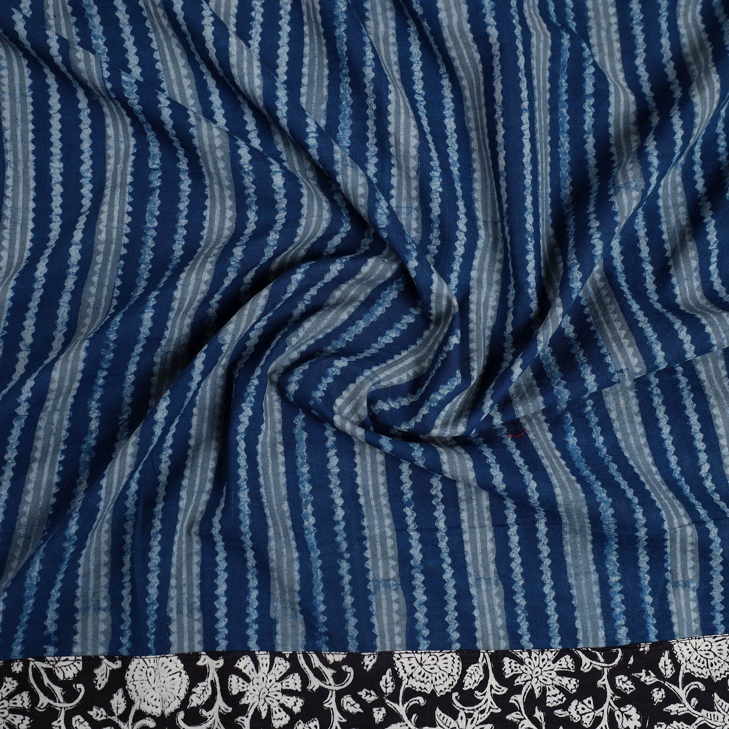 Blue - Block Printed Cotton Akola Blouse Piece 19