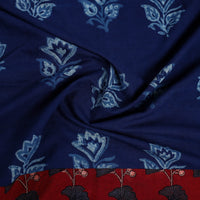 Blue - Block Printed Cotton Akola Blouse Piece 17