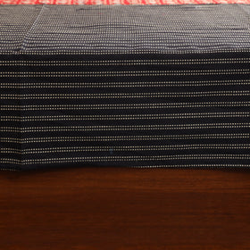 Black Jacquard with Ajrakh Modal Silk Patch Cotton Bedsheet Set