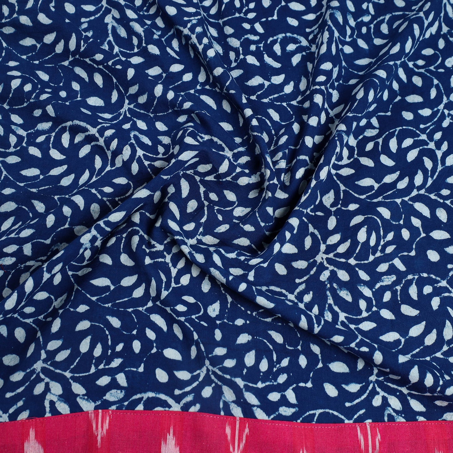 Blue - Block Printed Cotton Akola Blouse Piece 15