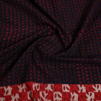 Maroon - Block Printed Cotton Akola Blouse Piece 06