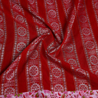 Red - Handmade Cotton Sambalpuri Ikat Blouse Piece 02