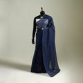 Blue - Nazaakat Kota Doria Cotton Plain Saree with Blouse & Jewellery Set 110